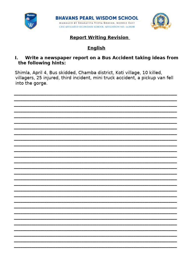 Revision Final Report Writing | PDF