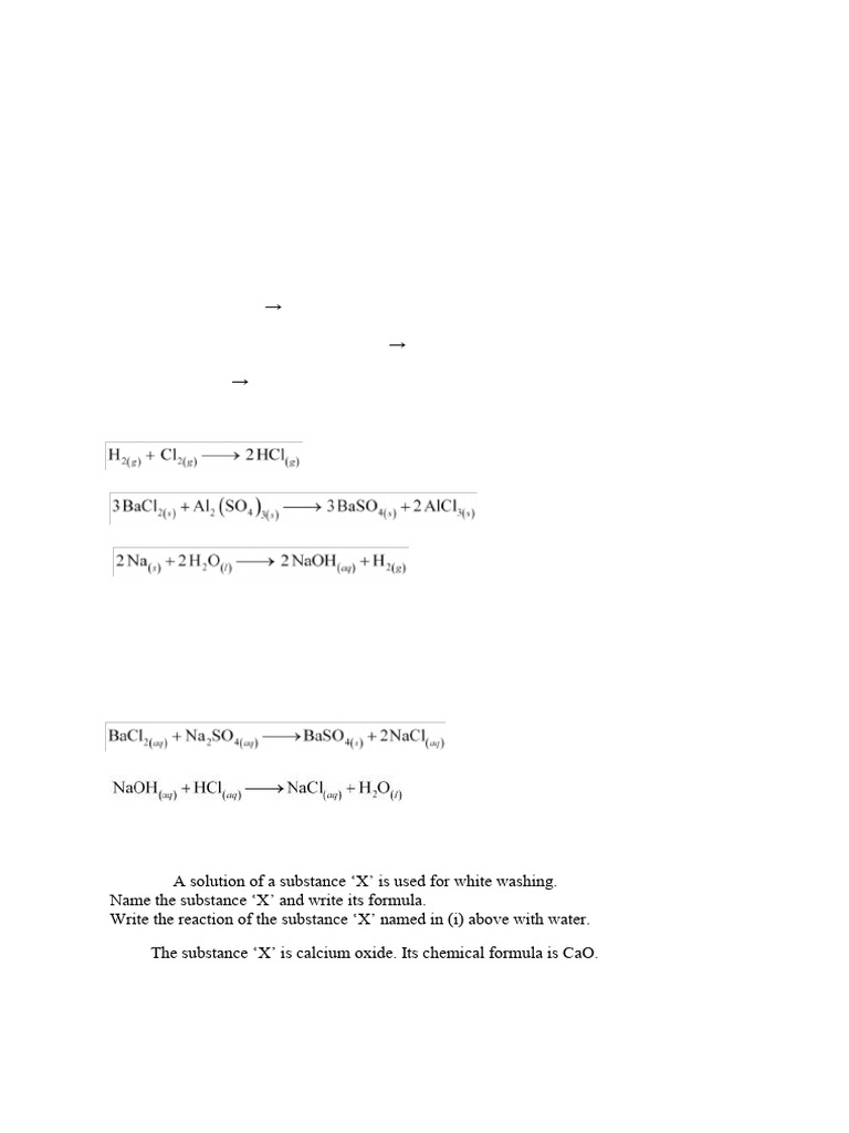 1 Chemical Reactions and Equation | PDF | Chemical Reactions | Magnesium