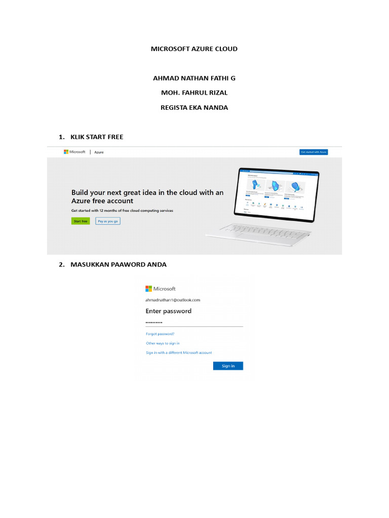 Microsoft Azure Cloud | PDF