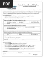 PEP Declaration Form for Individuals | PDF | Government