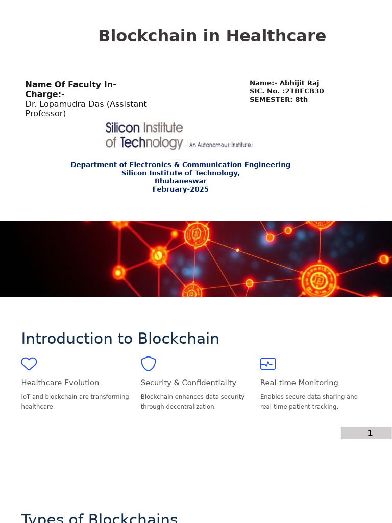 Blockchain in Healthcare | PDF | Computer Security | Security