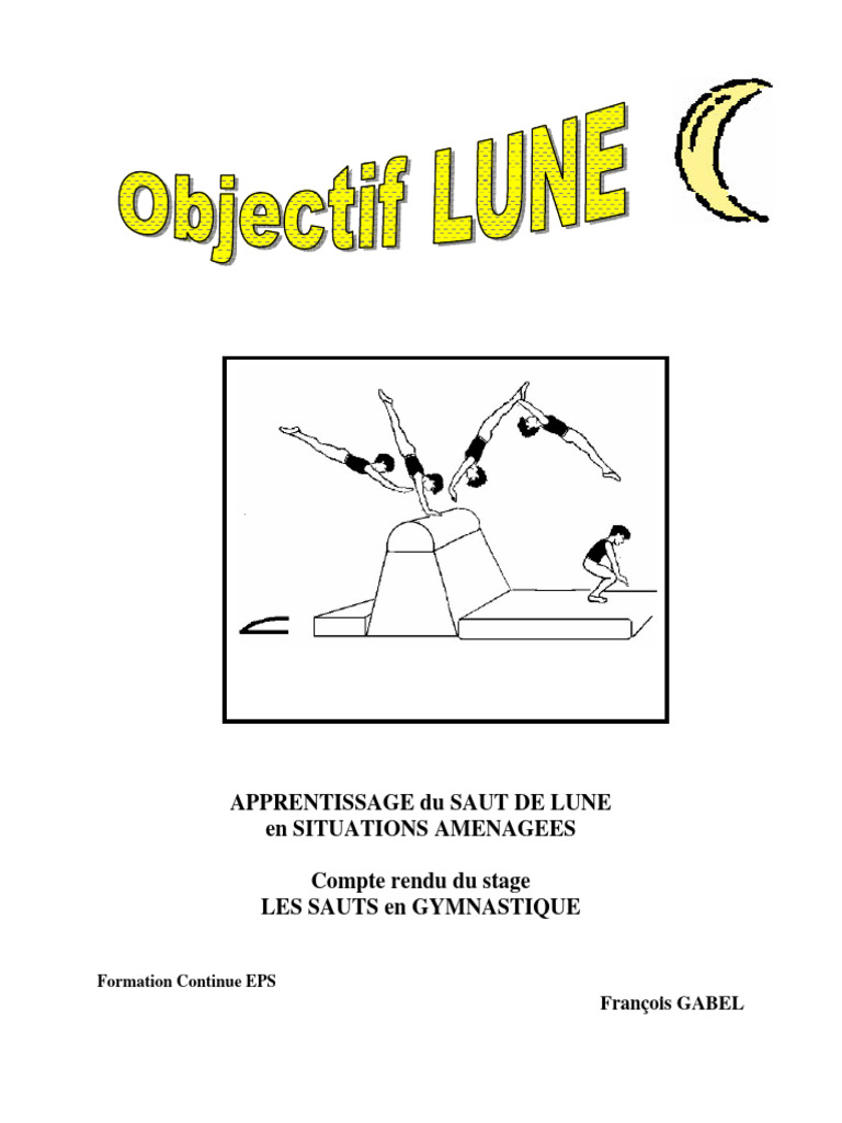 Saut de Lune : Apprentissage en Gymnastique | PDF | Rotation
