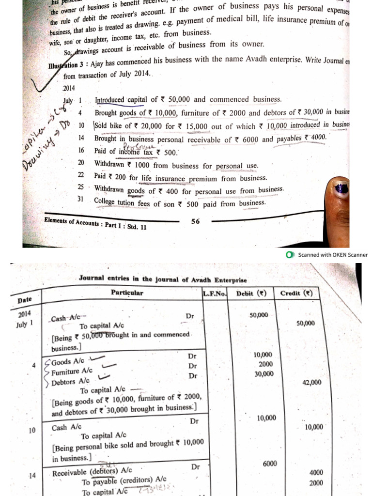 Acc CHP 1 Part 2 - Journal Entries | PDF