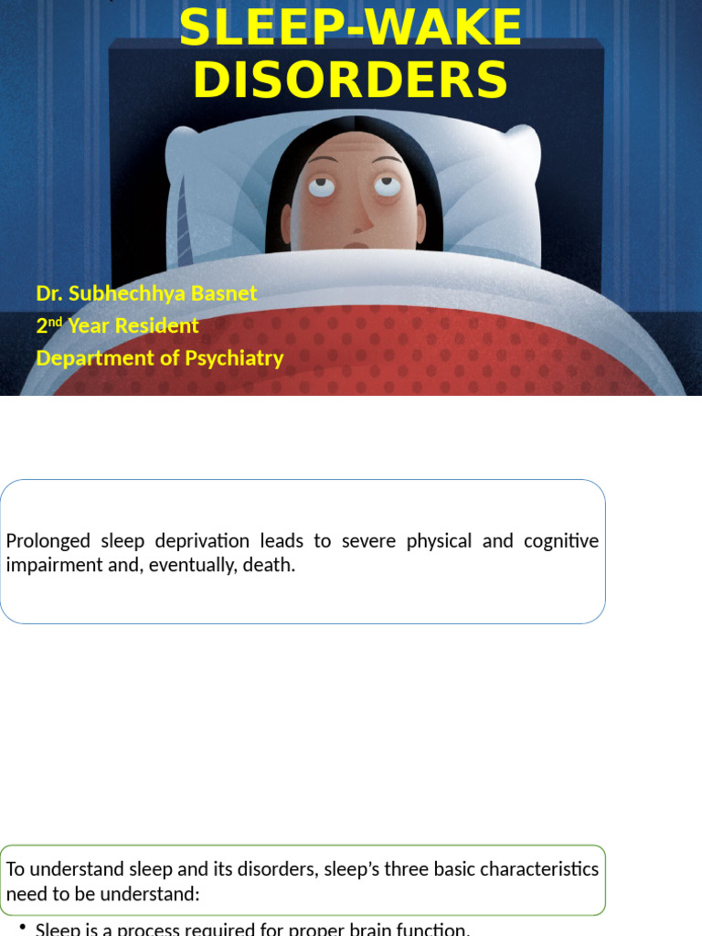 Understanding Sleep-Wake Disorders | PDF | Sleep Disorder | Insomnia