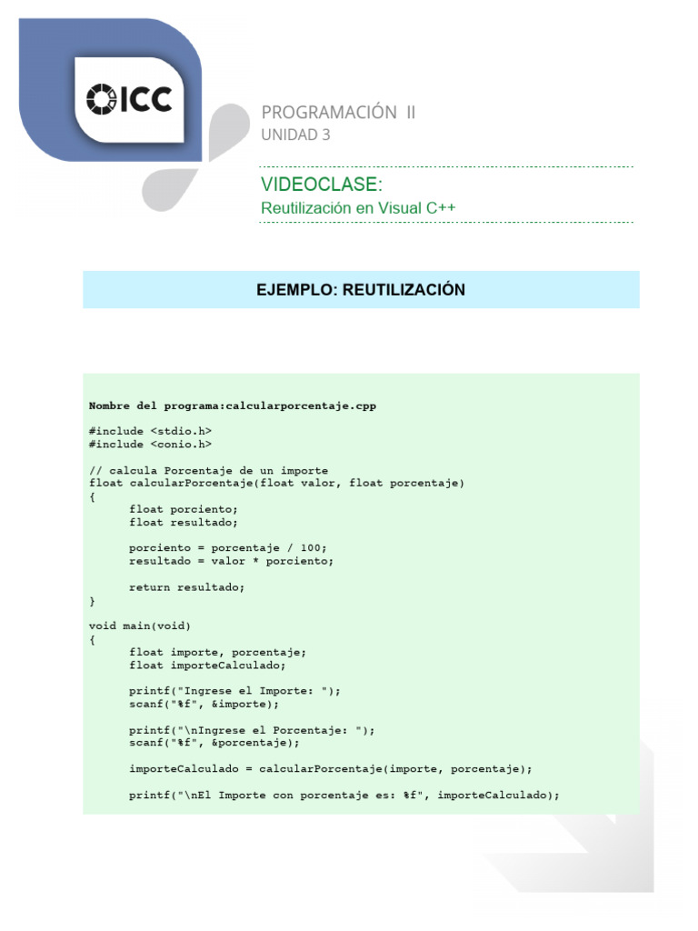 Reutilización de Código en Visual C++ | PDF | C ++ | Arquitectura de ...