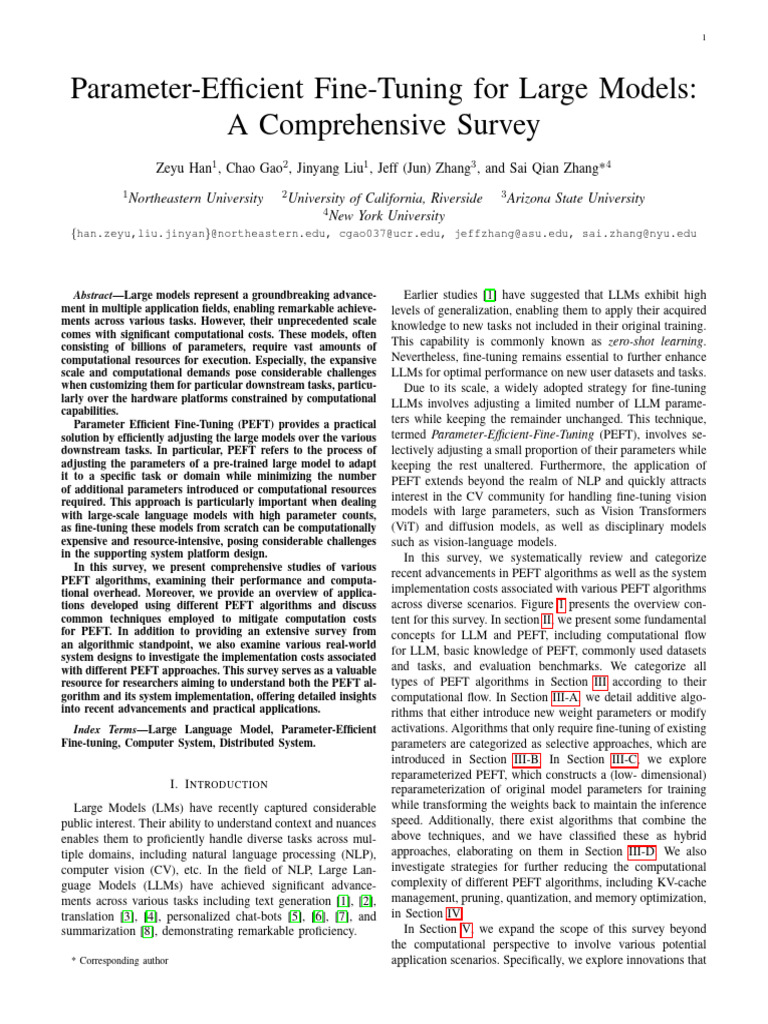 Parameter-Efficient Fine-Tuning Survey | PDF | Machine Learning | Computing