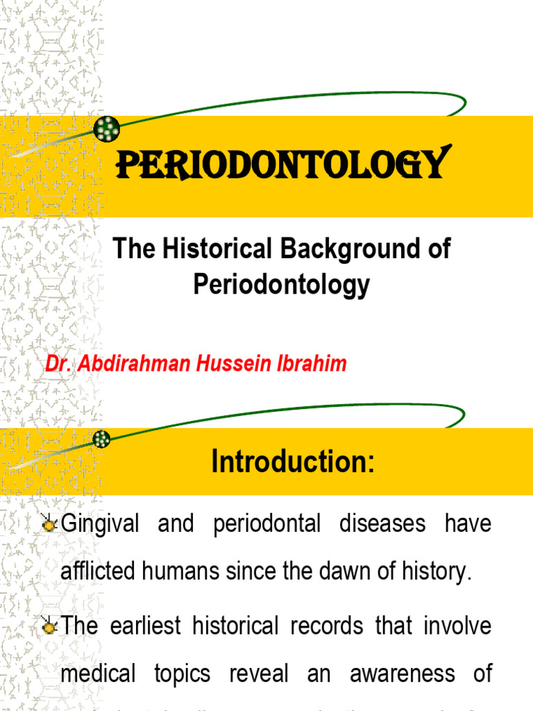 1.introduction To Periodontology | PDF | Periodontology | Dentistry