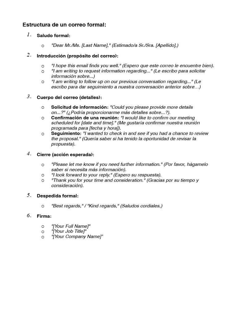 Mail Formal | PDF