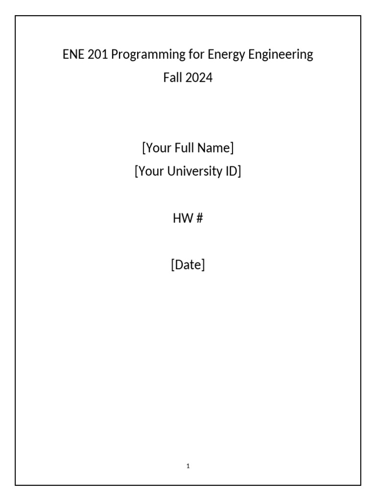 Hw Template Pdf
