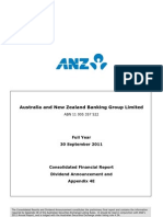 2011 ANZ Annual Results