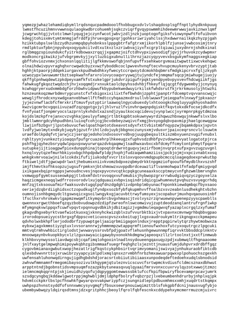 Random Character String Generator | PDF