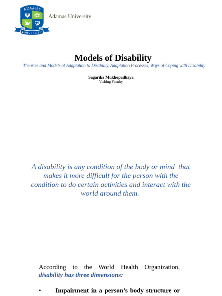 Somatopsychology in Disability Adaptation | PDF | Disability ...