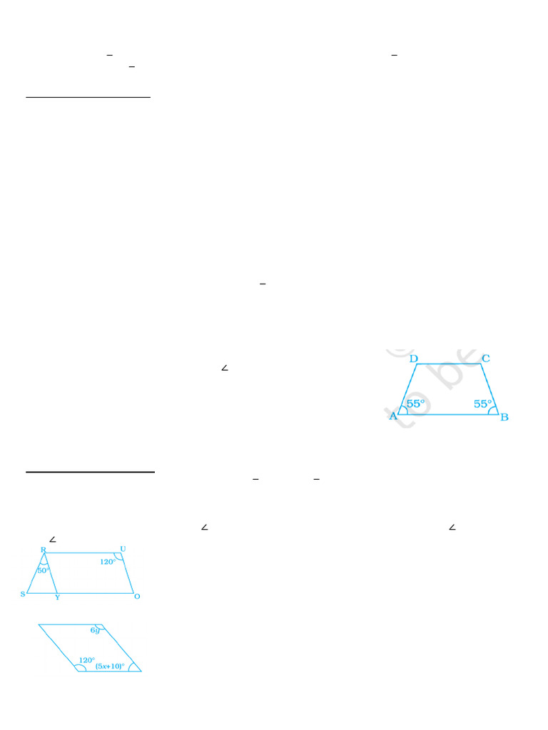 Class 8 Quadrilaterals Revision Assignment | PDF | Rectangle | Euclid