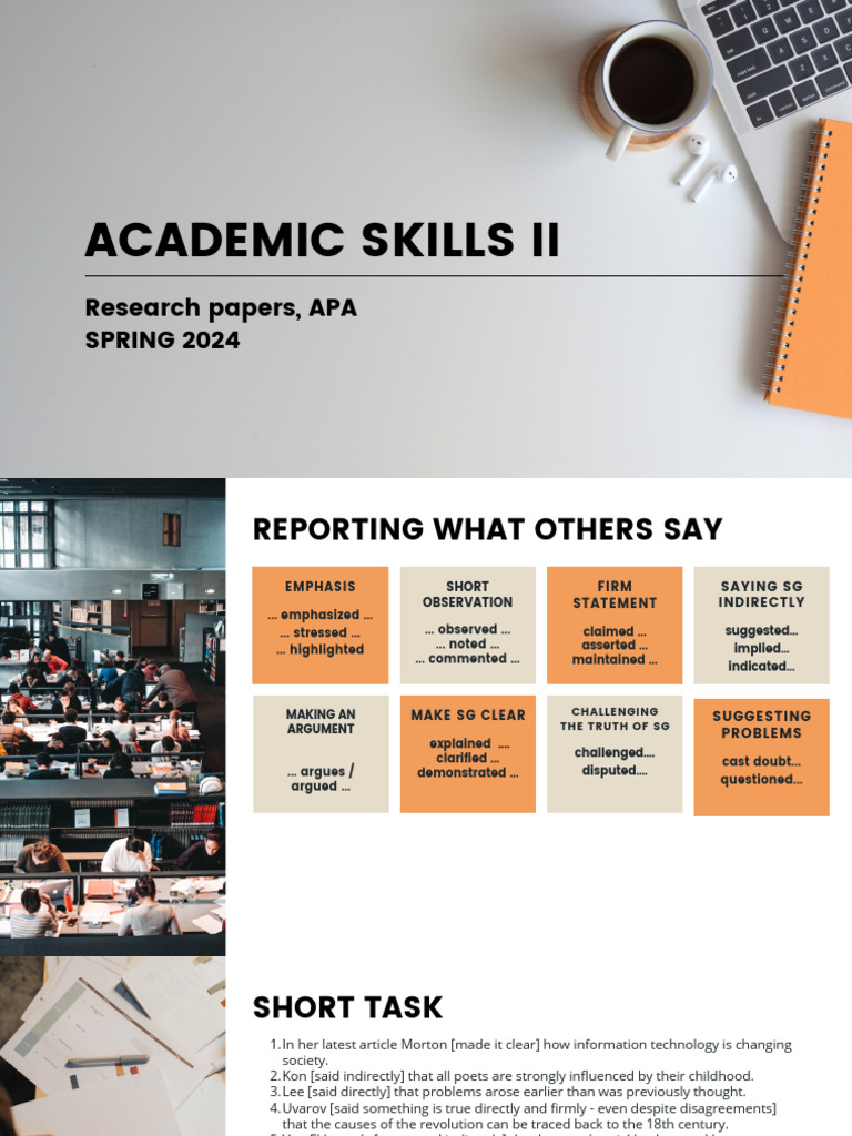 Academic Skills II: Research Paper Guide | PDF | Apa Style | Methodology
