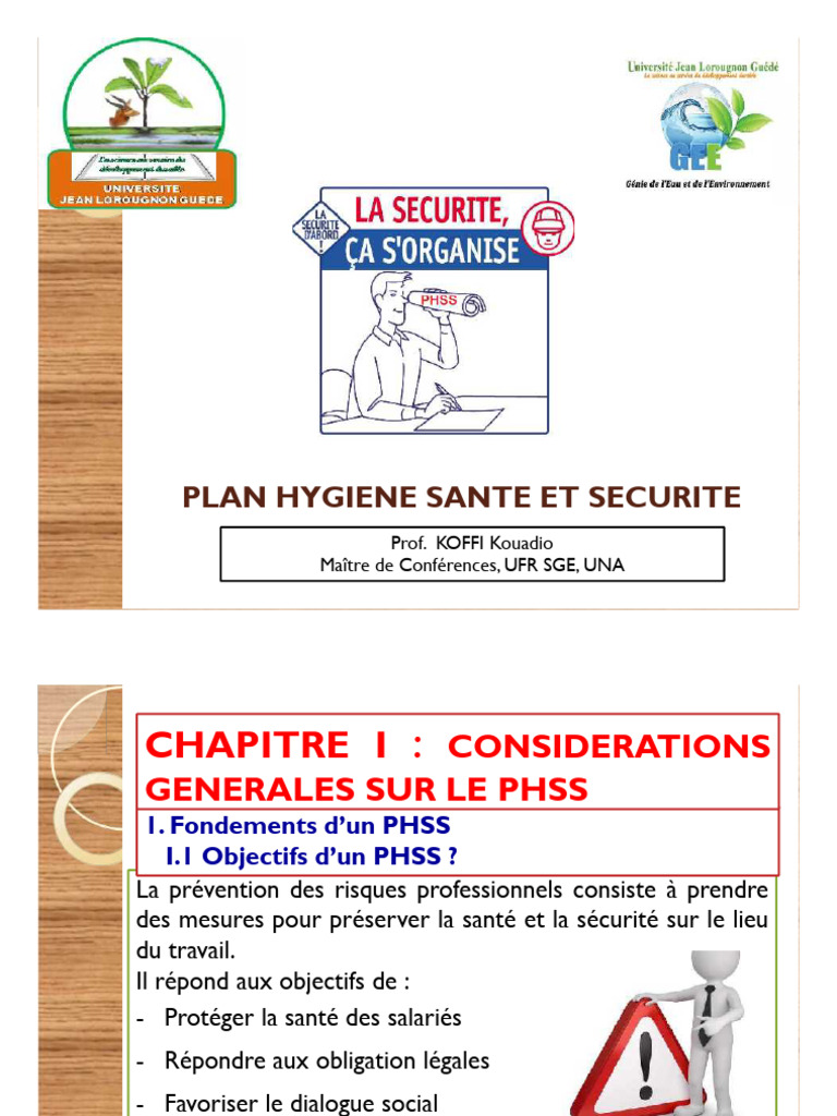 Plan Hygiène, Santé et Sécurité (PHSS) | PDF | Sécurité