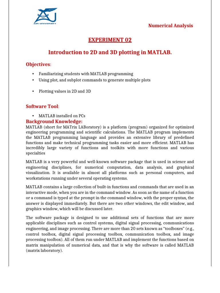 NC Lab 2 | PDF | Matlab | Computing
