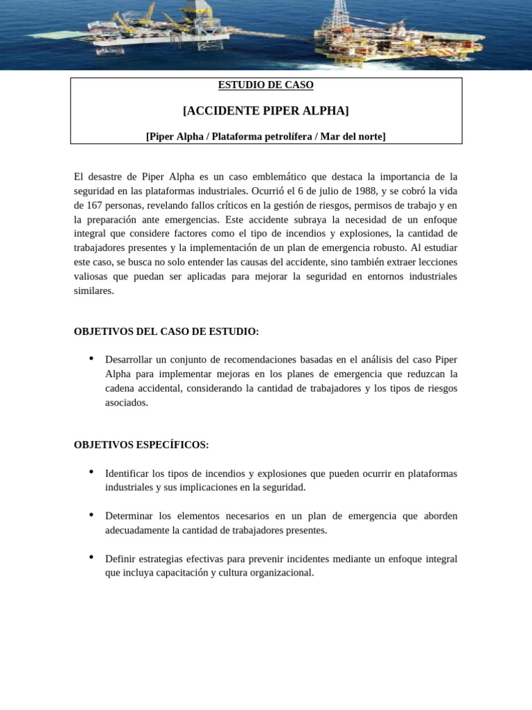 Lecciones del desastre Piper Alpha | PDF | Seguridad y salud ...