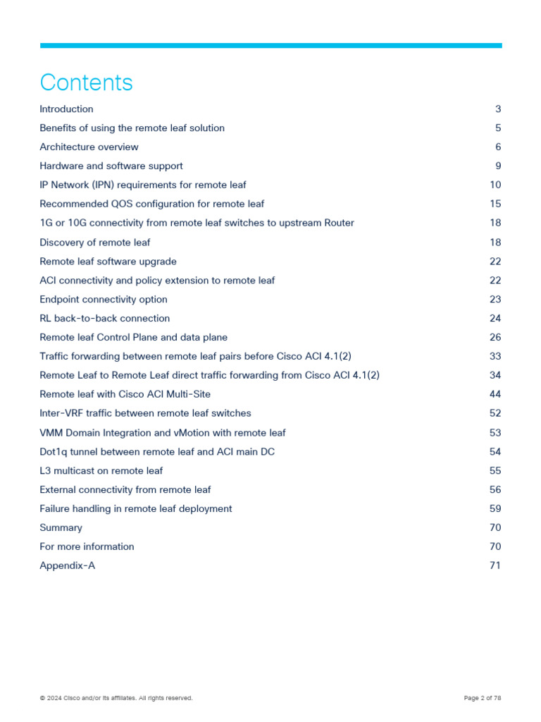 Cisco Remote Leaf Solution Guide | PDF