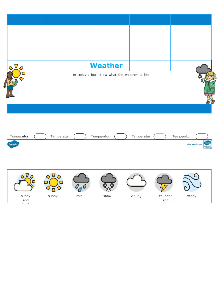 Weather Diary Template Example | PDF