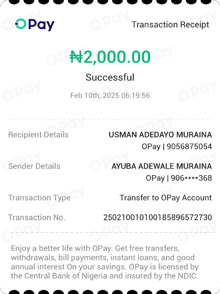 Transaction Receipt-250210010100185896572730 | PDF