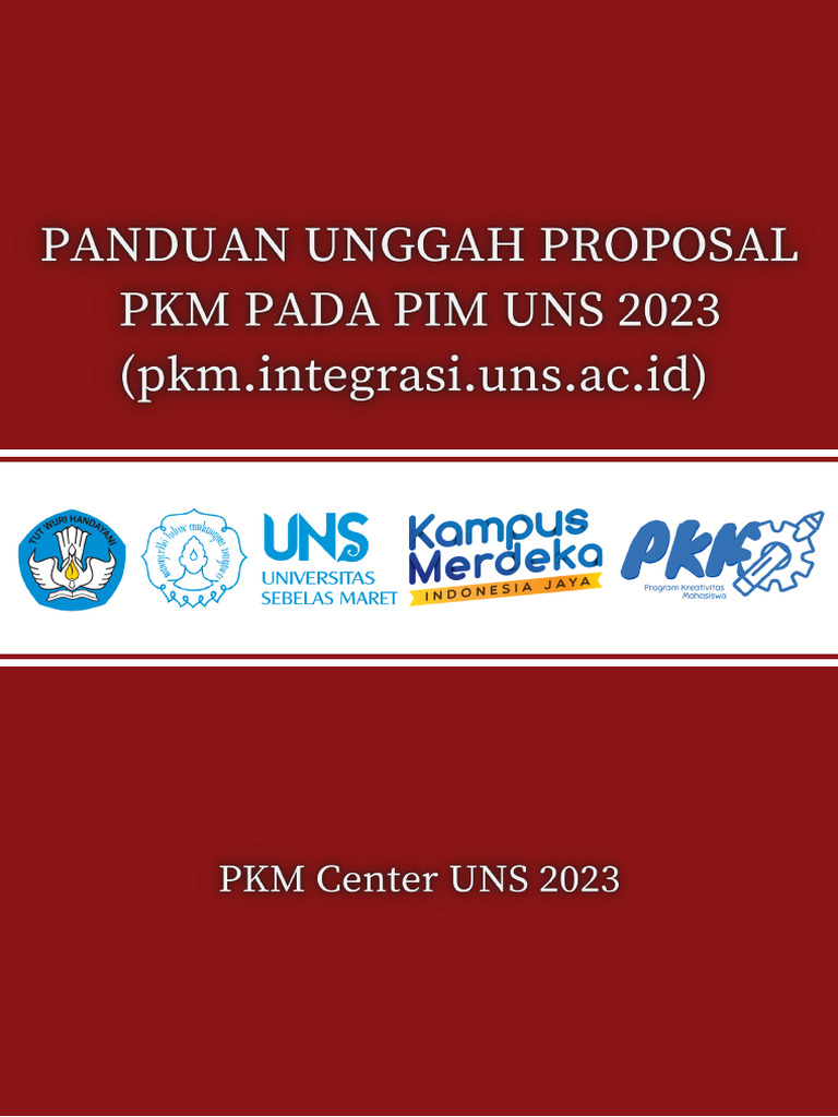 Panduan Pengajuan Proposal PKM UNS 2022 | PDF