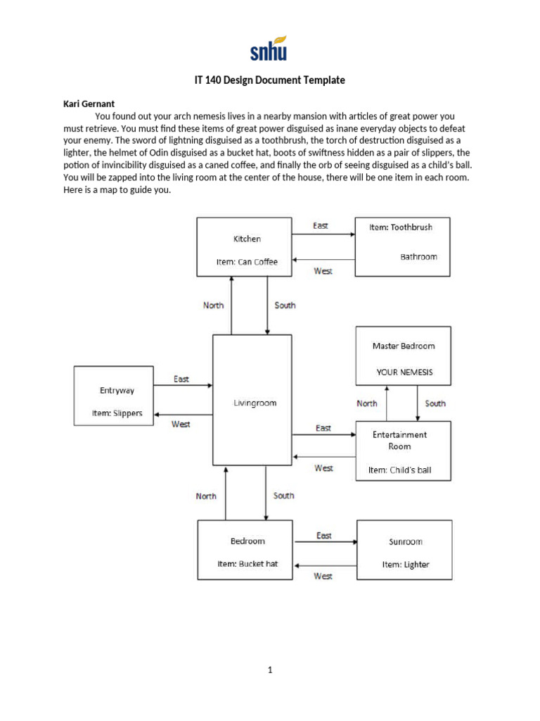 IT 140 Game Design Document Template | PDF