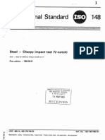 ISO 148 - Steel Charpy Impact Test (V-Notch)