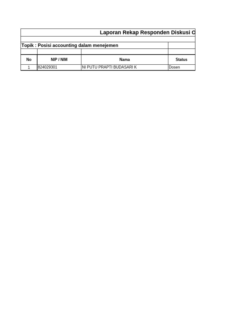 Rekap Forum Diskusi | PDF