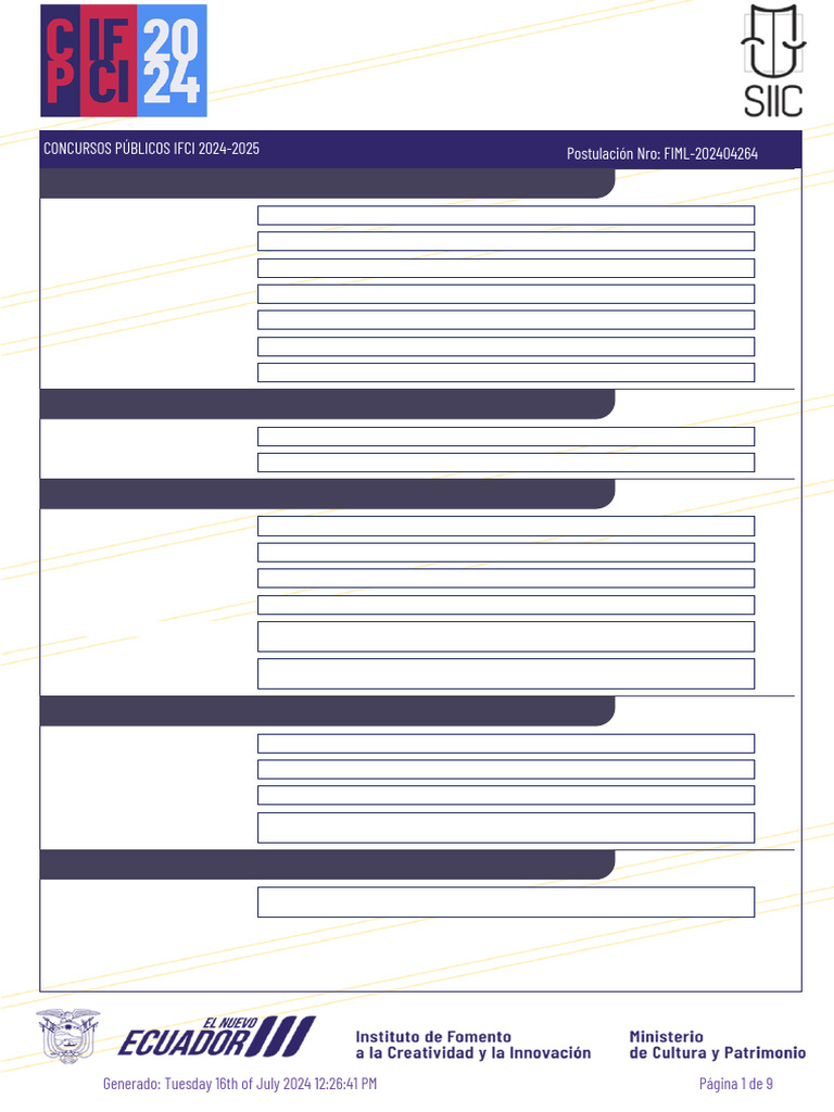 Concursos Públicos IFCI 2024-2025: ENCAE | PDF | Ecuador | Turismo
