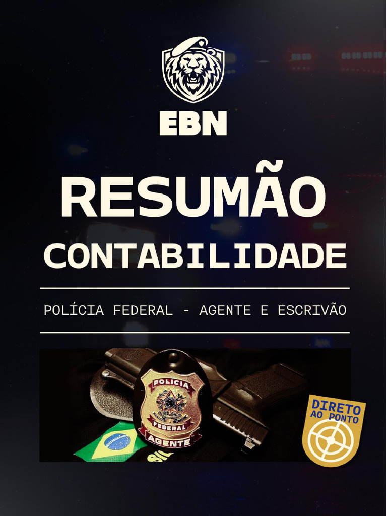 Resumão de Contabilidade GRATUITO - PF 2025 - EBN Cursos | PDF