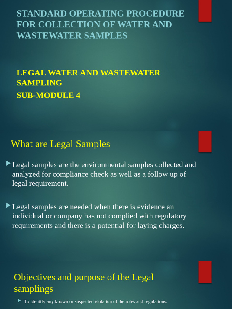 Legal Sampling Chain of Custody Guide | PDF | Regulatory Compliance