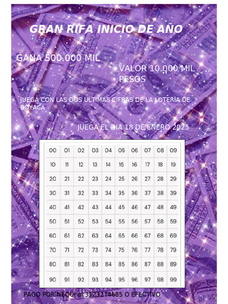 Gran Rifa Inicio de Año Gran Rifa Inicio de Año 2 | PDF