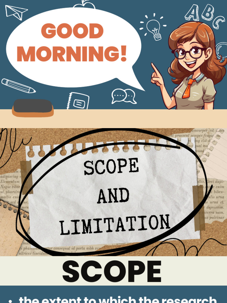 Scope and Limitation Definition of Terms | PDF