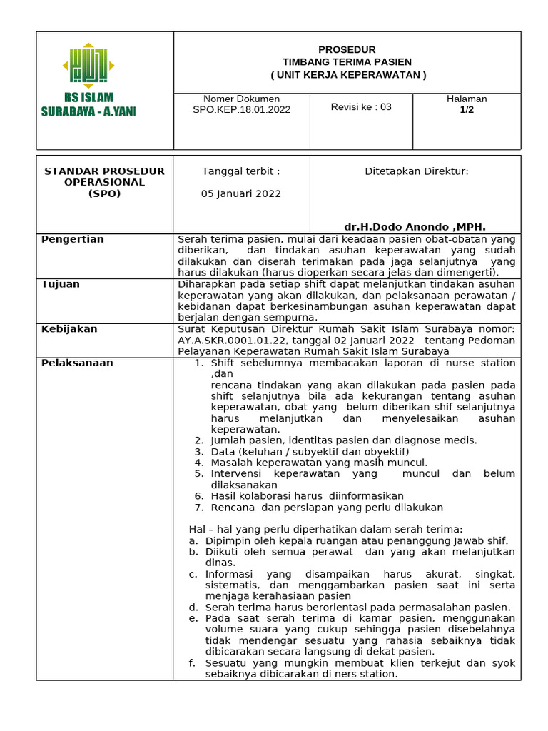 18.SPO Timbang Trima Px 2022 | PDF