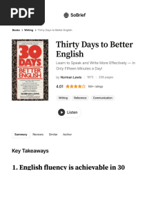 Thirty Days to Better English