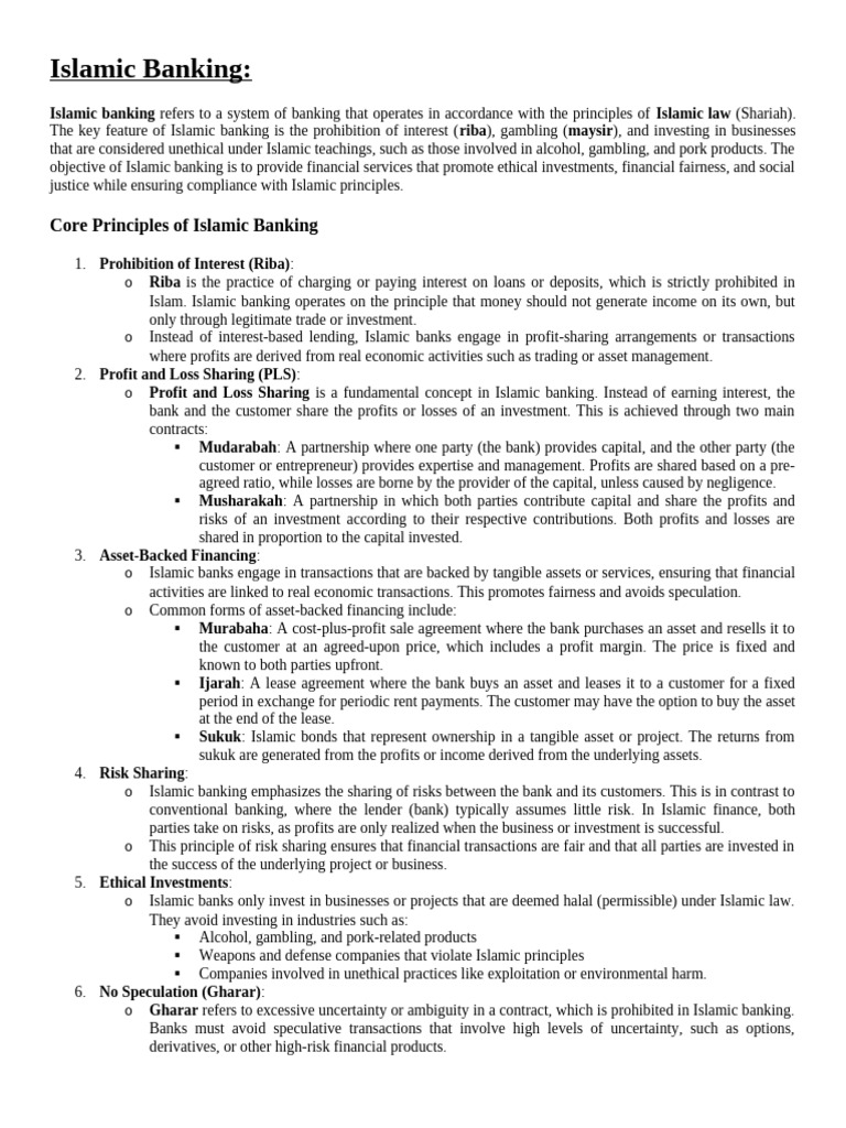 Islamic Banking - 074316 | PDF | Islamic Banking And Finance | Banks