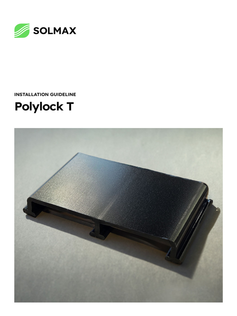 Polylock T Installation Guidelines | PDF | Welding | Construction