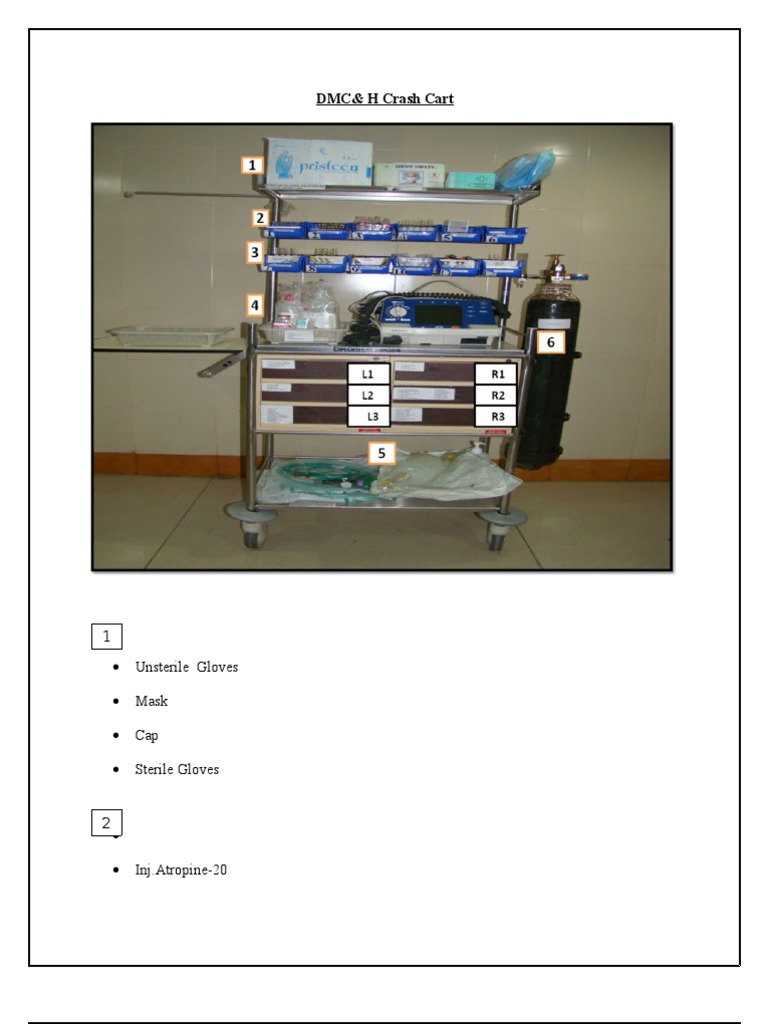 Crash Cart Inventory with Xylocaid | PDF | Home & Garden