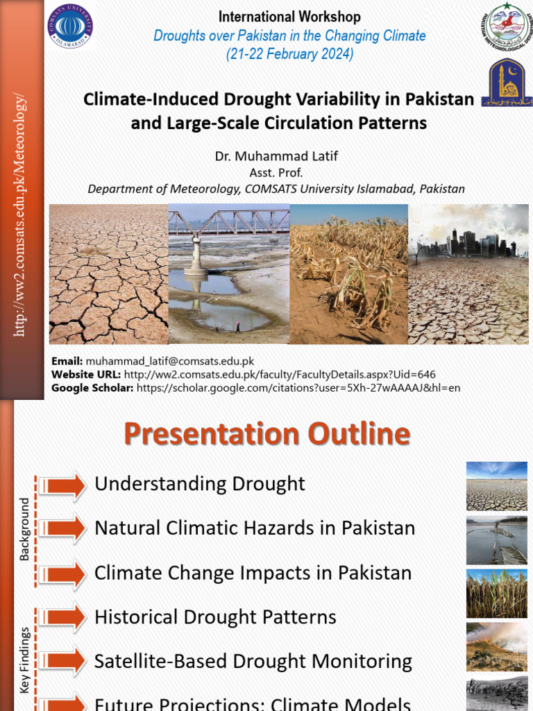 Drought Variability and Climate Impact in Pakistan | PDF | Oceanography ...