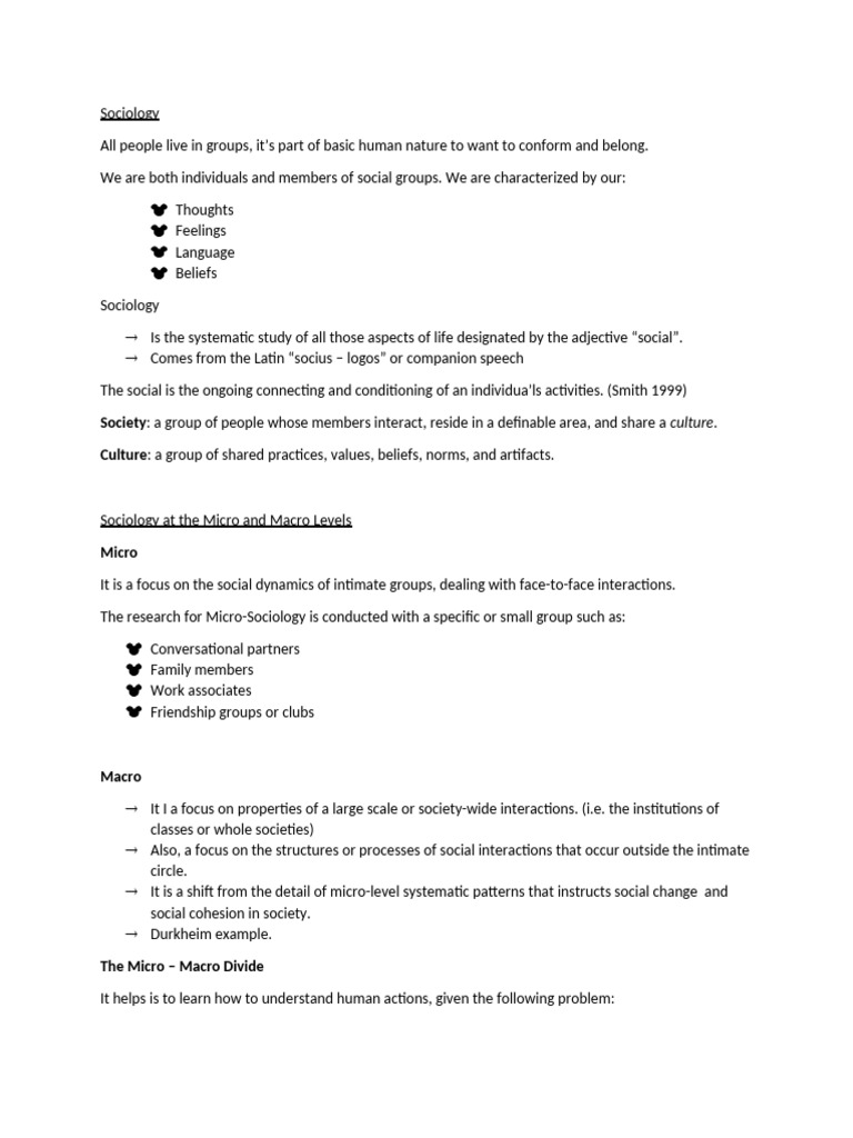 Understanding Sociology: Key Concepts | PDF