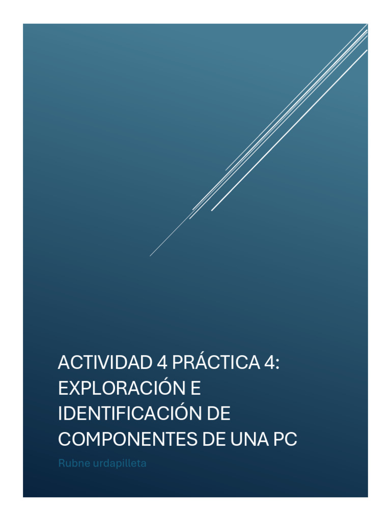 Componentes y Montaje de una PC | PDF | Hardware de la computadora ...