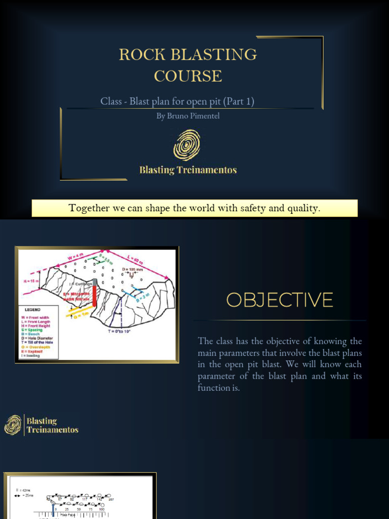 Class 27+ Blast+Plan+for+Open+Pit+ (Part+1) | PDF | Mining