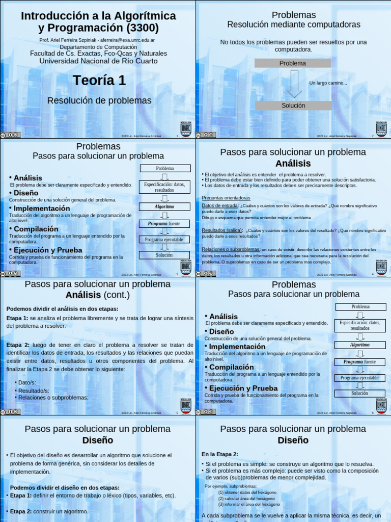 Teoria 1 Programacion | PDF | Programación | Programa de computadora