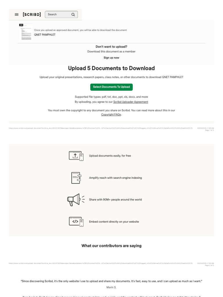 Upload A Document - Scribd | PDF | Scribd | Computing