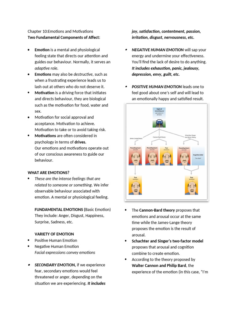 Emotions and Motivatons | PDF | Emotions | Orgasm