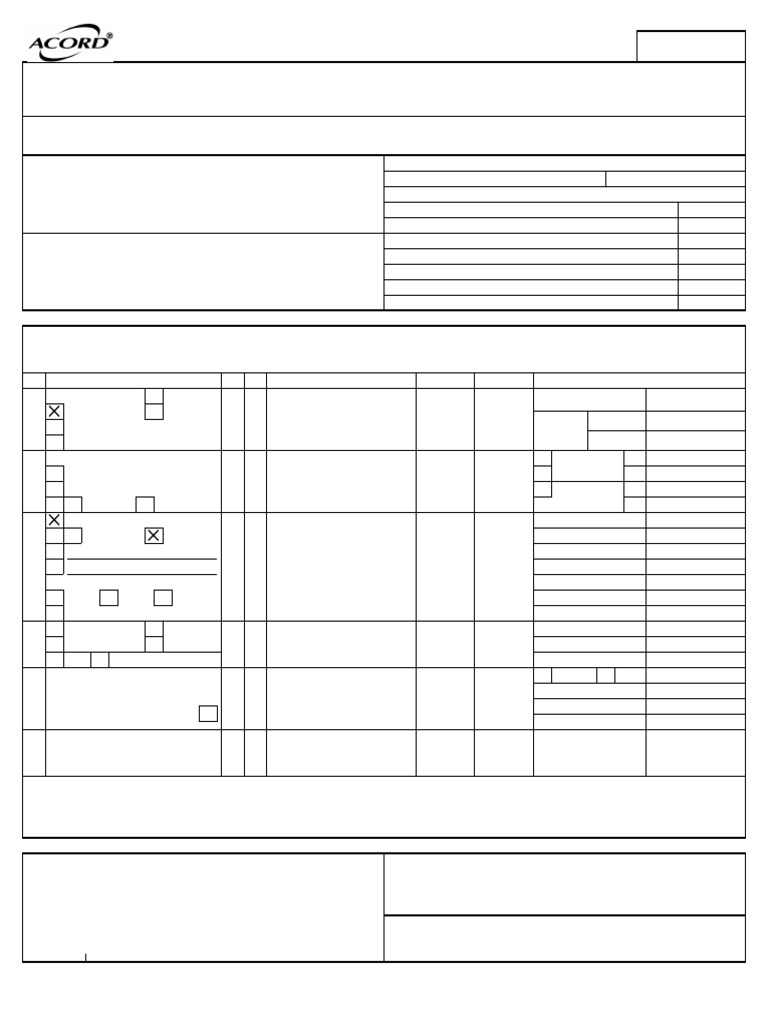 ACORD 0030 2016-03 Acroform | PDF | Common Law | Business Law
