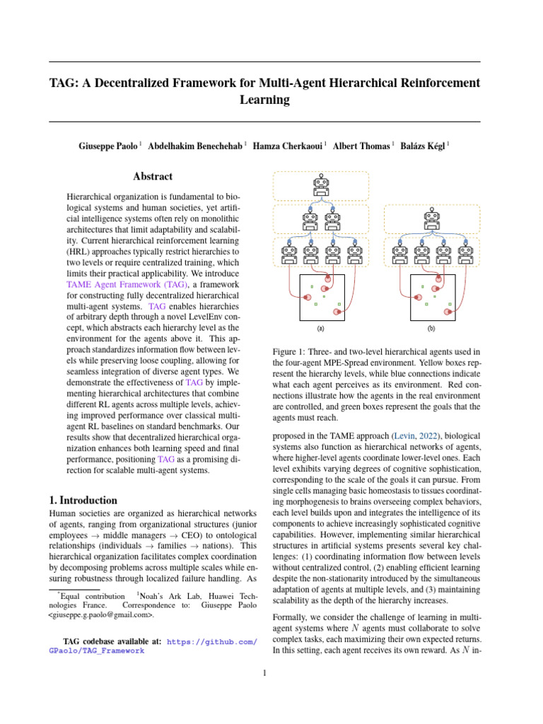 Decentralized Hierarchical RL Framework | PDF | Information | Learning