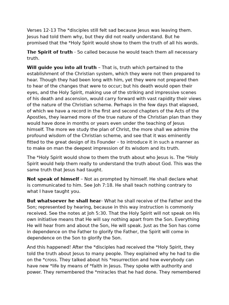 Role of The Holy Spirit in The New Beginnings | PDF | Jesus | God The ...