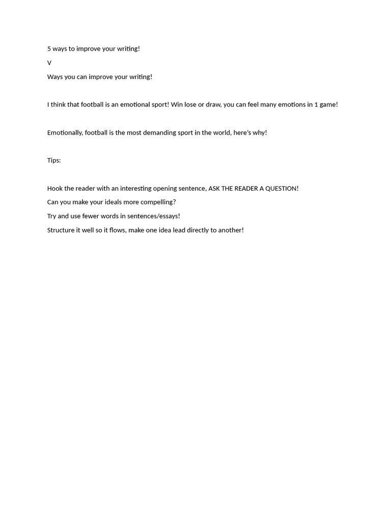 Essay Tips (Ess) | PDF