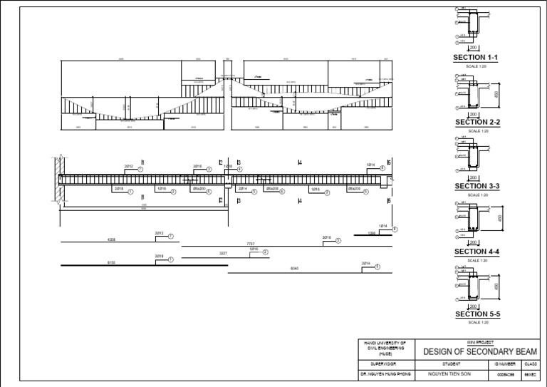 Secondary Beam Design Project Report | PDF | Vietnam